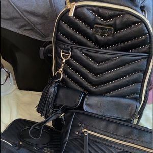 itzy ritzy rock and roll diaper backpack set